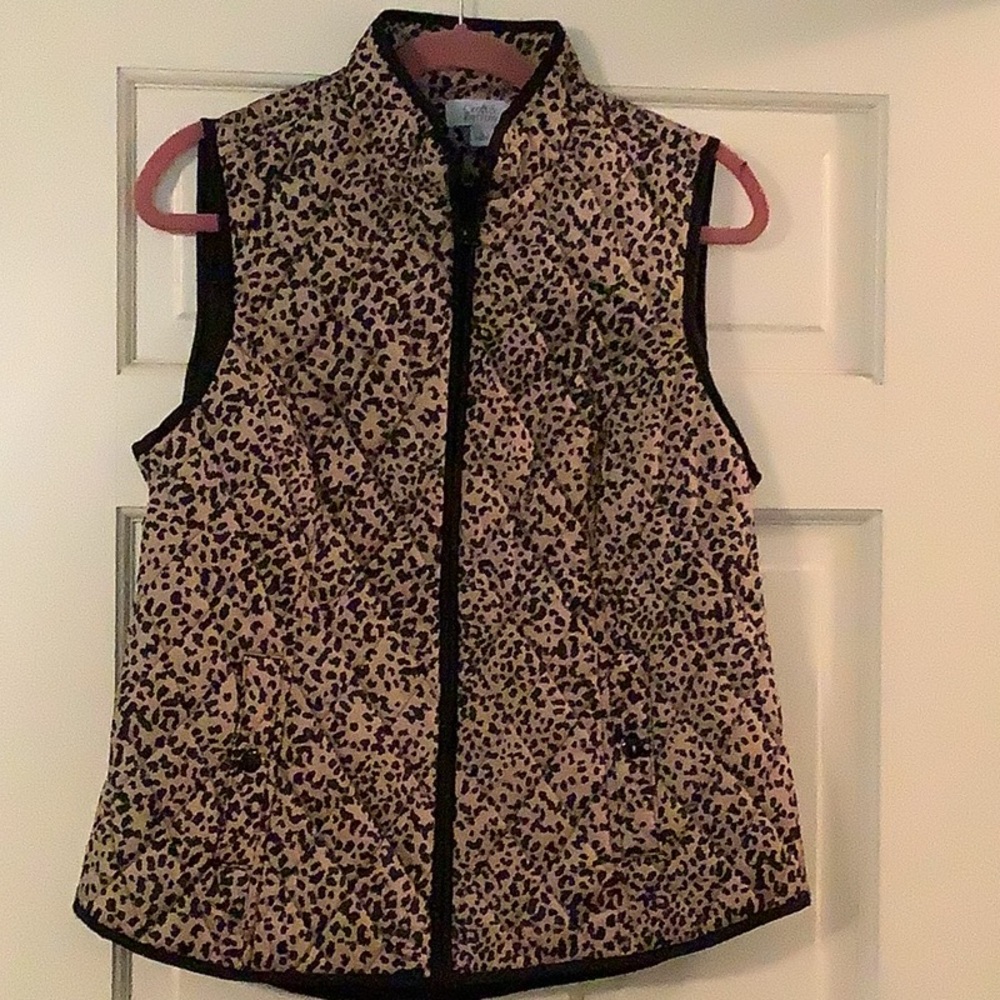 NWOT Leopard Print Croft and Barrow Vest